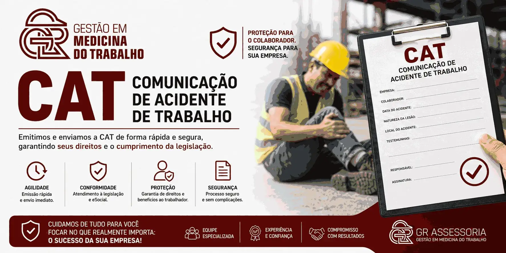 CAT em Fortaleza CE – Comunicação de Acidente de Trabalho