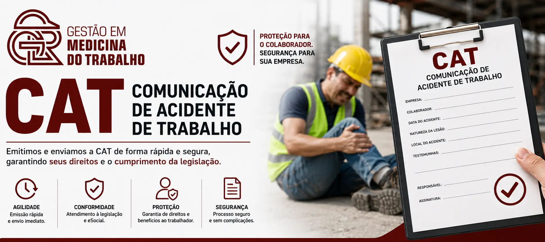 CAT em Manaus CE – Comunicação de Acidente de Trabalho