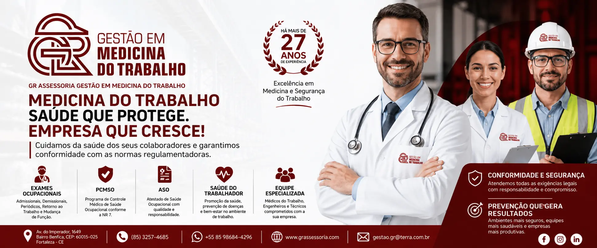 Empresa de Medicina do Trabalho em Fortaleza ASO, PCMSO, PGR e eSocial em Fortaleza CE – Medicina do Trabalho