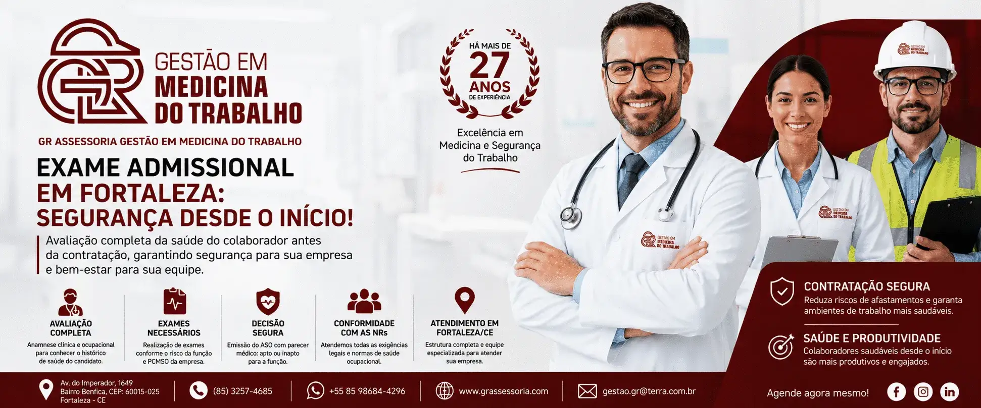 Exame Admissional em Fortaleza CE – Medicina do Trabalho