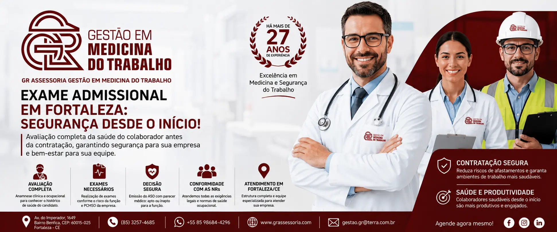 Exame Admissional em Manaus CE – Medicina do Trabalho