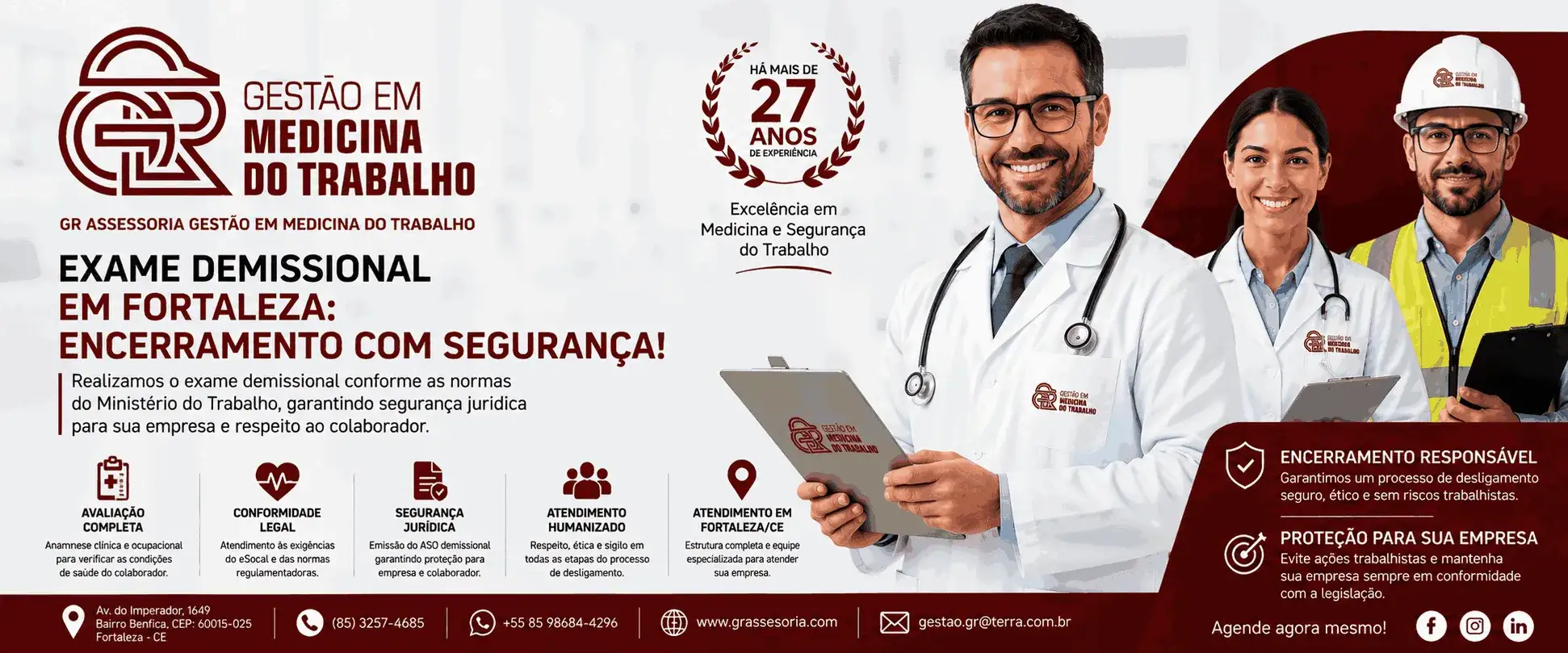 Exame Demissional em Fortaleza CE – Medicina do Trabalho