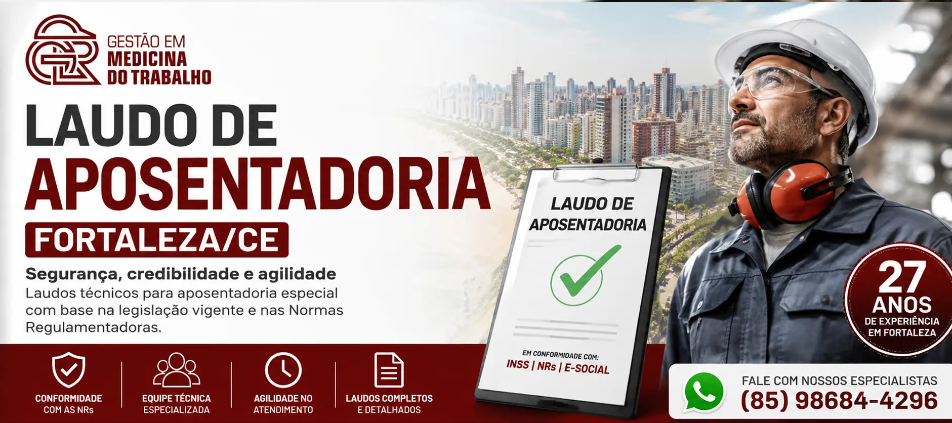 Laudo de aposentadoria em Manaus para avaliação das condições de trabalho