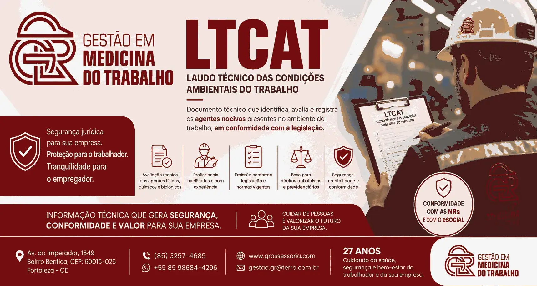 LTCAT em Fortaleza para avaliação das condições ambientais do trabalho