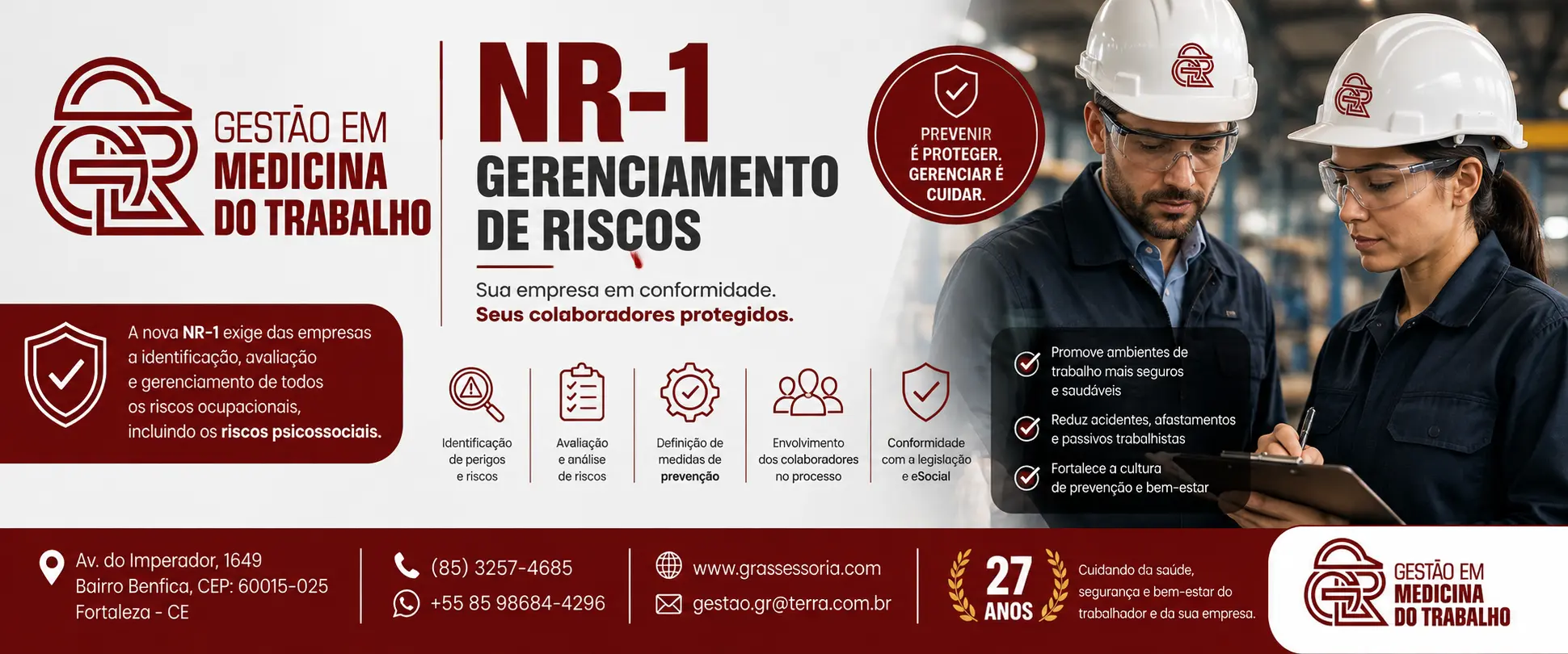 NR-1 Gerenciamento de Riscos em Manaus - GR Assessoria Gestão em Medicina do Trabalho