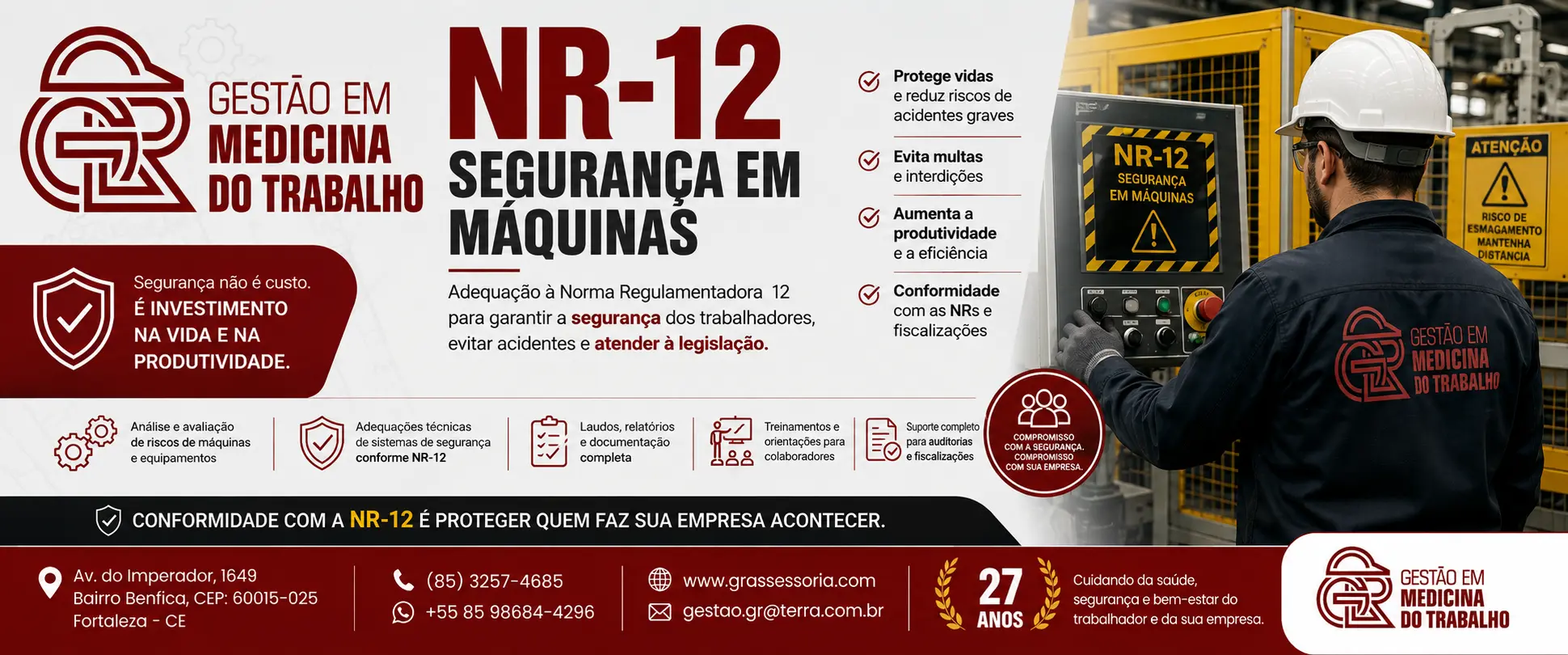 NR-12 Segurança em Máquinas em Fortaleza - GR Assessoria Gestão em Medicina do Trabalho