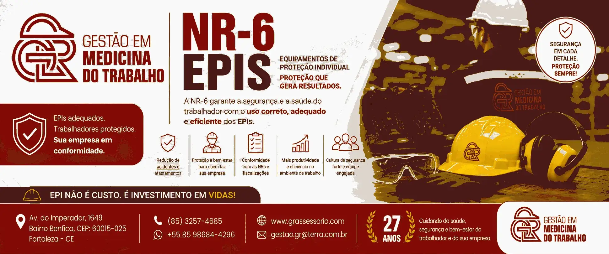 NR-6 EPIs em Fortaleza - GR Assessoria Gestão em Medicina do Trabalho