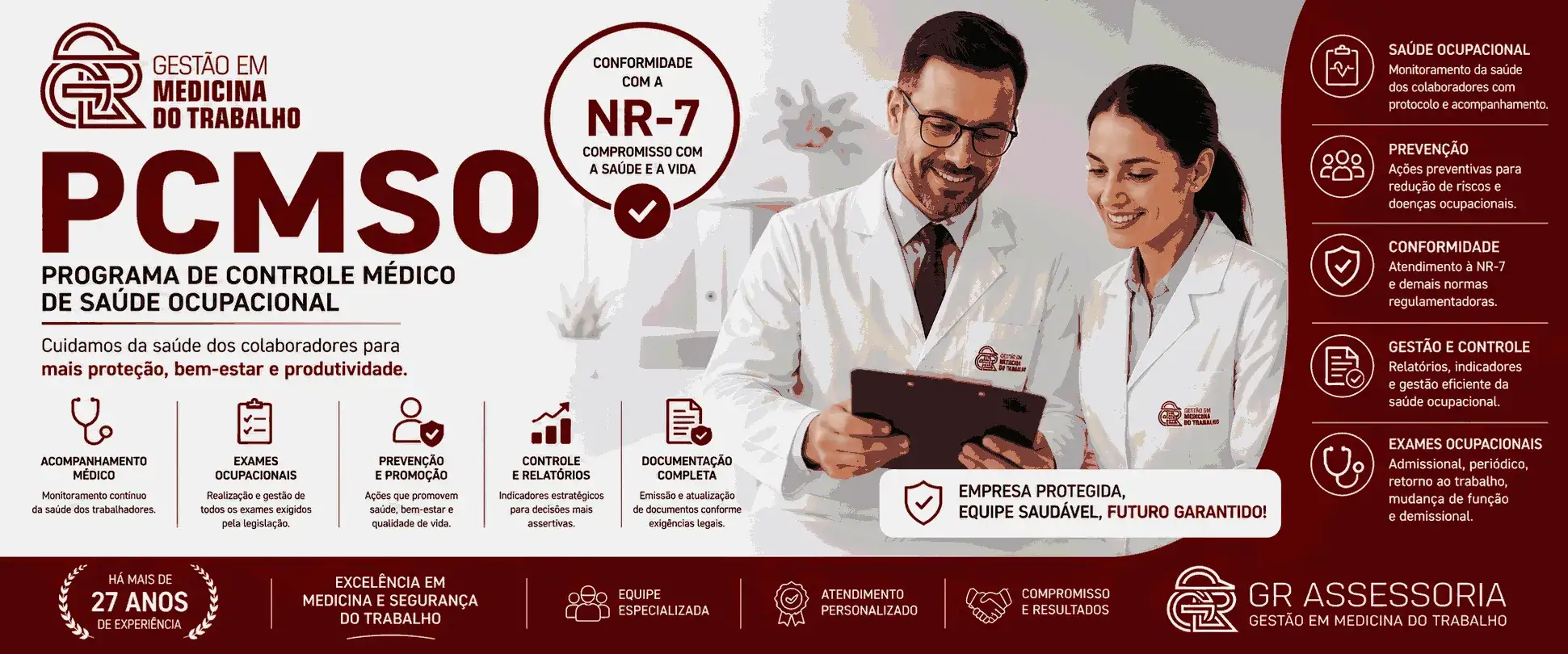 PCMSO em Fortaleza - Programa de Controle Médico de Saúde Ocupacional